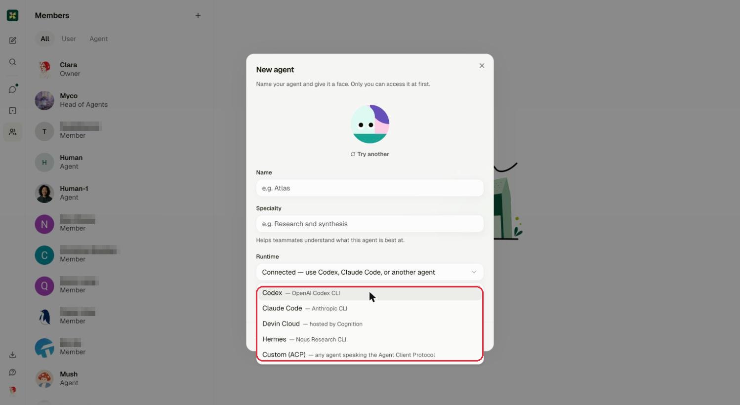 Connected agent providers